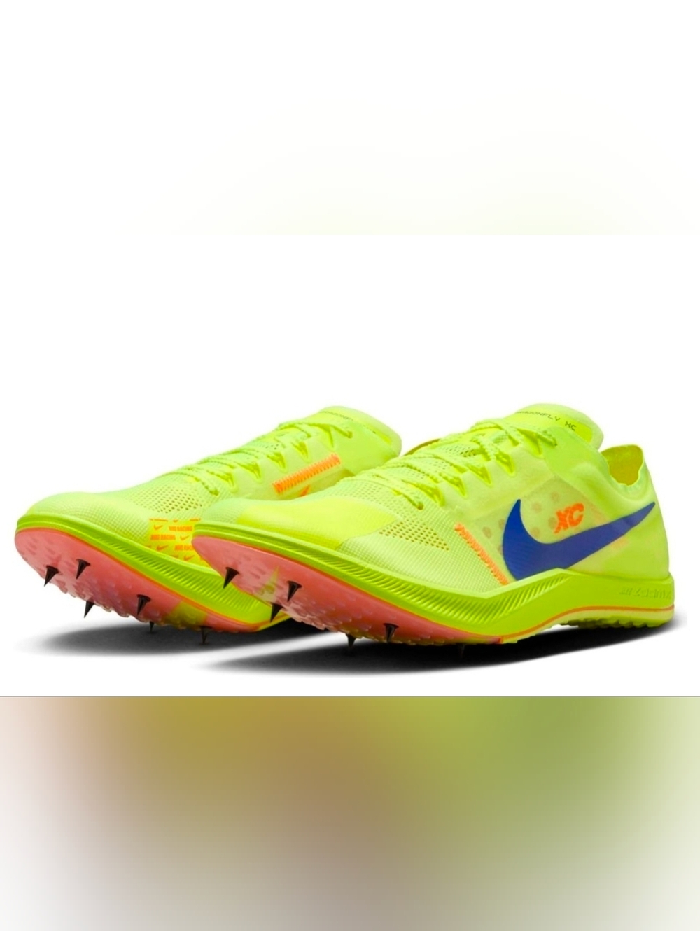 NWOB Nike ZoomX Dragonfly XC Cross 'Volt Total Orange' DX7992-701 Racing shoes